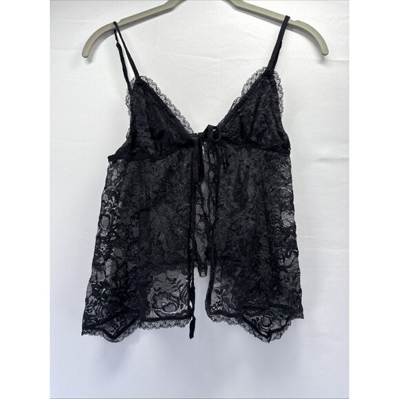Urban Outfitter Women's Lace Top Small Camisole Sexy Whimsigoth Sheer Adjustable - Picture 1 of 6